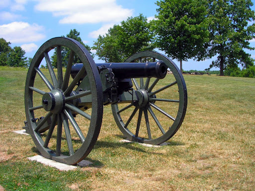 A Civil War era cannon on display outside the Visitor Center at Wilson's Creek National Battlefield. (Photo credit: Jeremy Shreckhise)