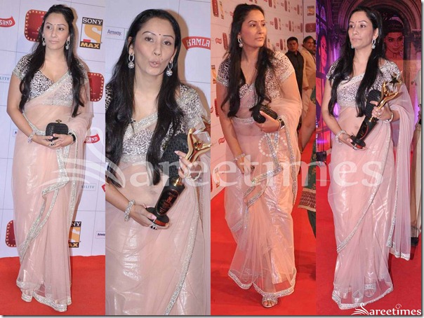 Light_Pink_Shimmer_Faux_Georgette_Saree