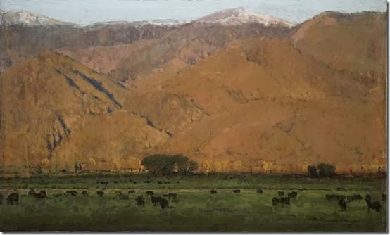 Evening_Hills_w_Black_Cows_14x26