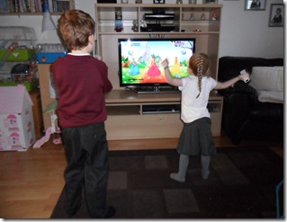 The children love Just Dance Kids