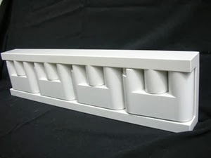 White Velca MiniVip coat rack closed White Velca MiniVip coat rack closed
