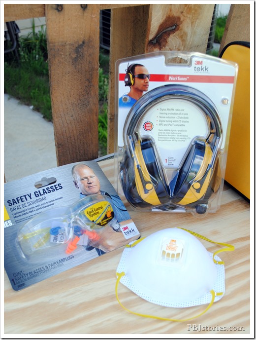 3m products power tools, tutorial, pallet, video, reciprocating saw, pbjstories.com, safety gear, safety video, video