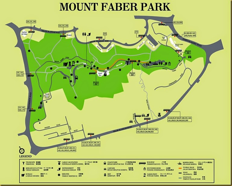 Mount-Faber-Park-Map