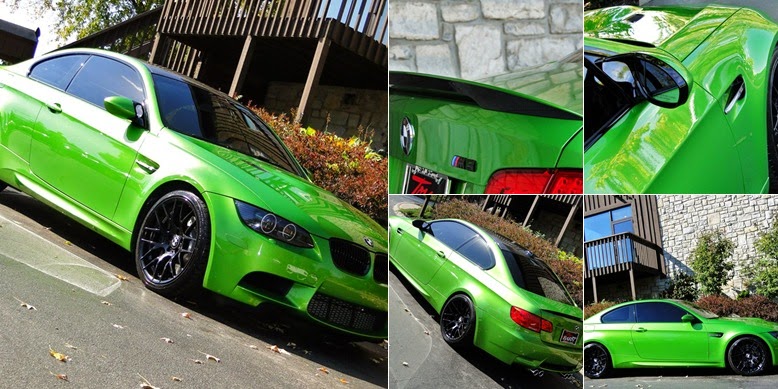 View BMW M3 E92 in Java Green