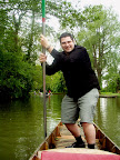 Patrick punting on the Cherwell