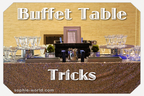 Buffet table header