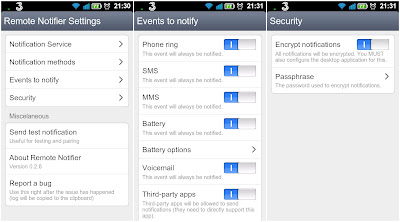 Android Notifier su smartphone Android