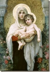 Mary The_Madonna_of_the_Roses_William-Adolphe_Bouguereau