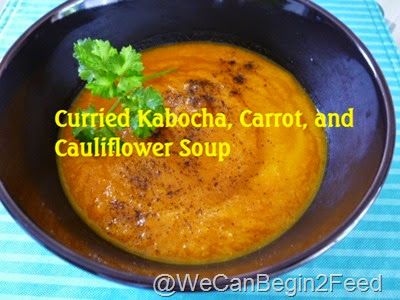 Curried Kabocha, Carrot, and Cauliflower Soup