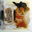 Die Steppe, 2010. �l/Papier/Karton/Leinen, 100 x 100 cm.