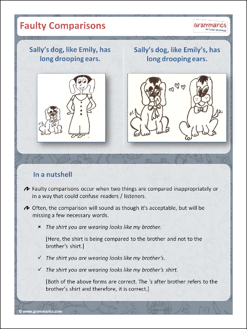 Grammarics Post - Faulty Comparisions