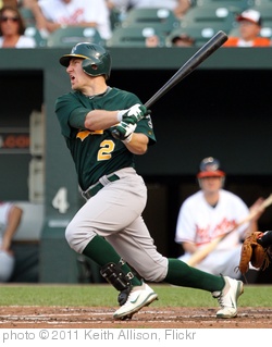 'Oakland Athletics shortstop Cliff Pennington (2)' photo (c) 2011, Keith Allison - license: http://creativecommons.org/licenses/by-sa/2.0/