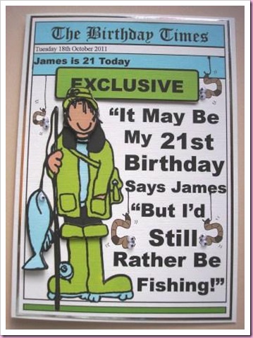 Fishing card