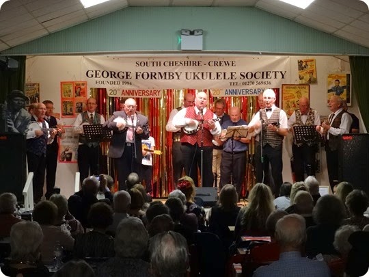 South Cheshire George Formby Ukulele Society in  concert