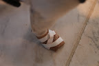 Wouldn't you know it?  I snagged my toenail on something outside.