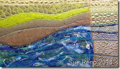 If I Woke at Dawn, Work in Progress detail 2, by Sue Reno