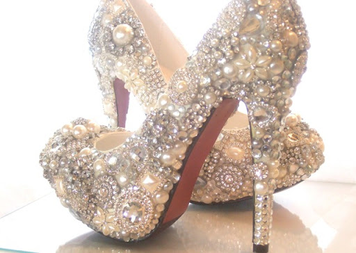 blinged out shoes