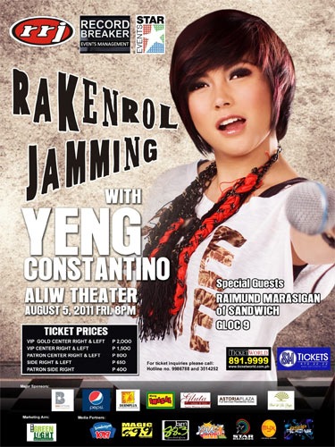 RakenRol Jamming with Yeng Constantino in Aliw Theater - JustAnotherPixel.net