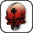 Skull IronCross doo-dad red mobile app icon