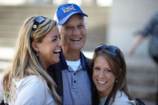 Trip participant Julia Bell, Veteran William 