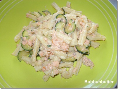 Casarecce salmone e zucchine Casarecce salmone e zucchine