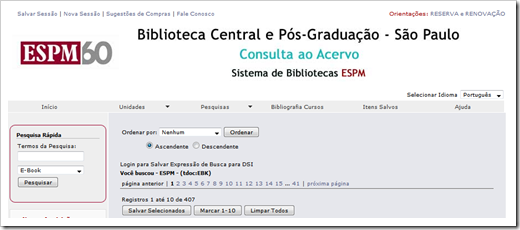 Biblioteca da ESPM Biblioteca da ESPM