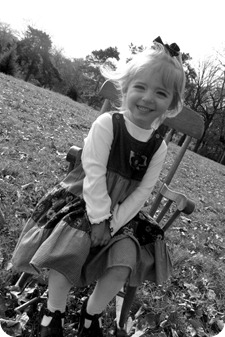 Elaine 3 Year Portraits B&W