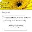 Yellow Gerbera 5 RSVP Card