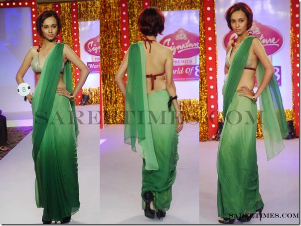 Signature_Fashion_Show_Green_Designer_Saree