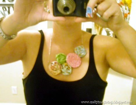 Wearing the Rosette Necklace Wearing the Rosette Necklace