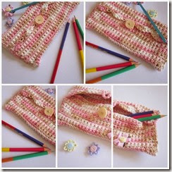 crochet pencil case