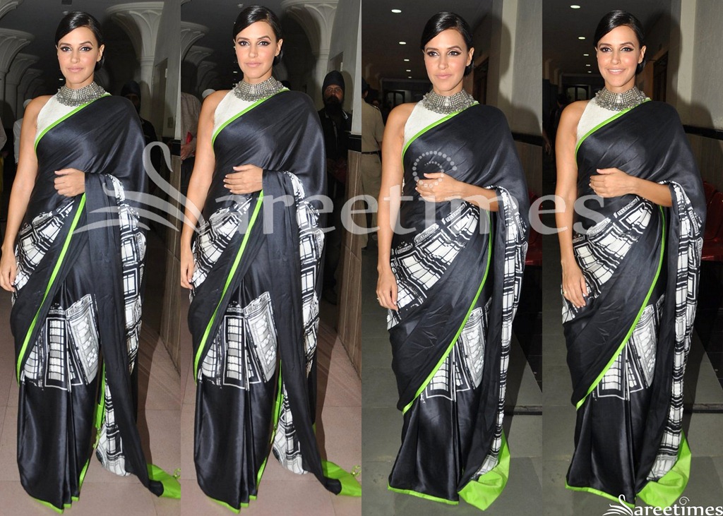 [Neha_Dhupia_Black_Satya_Paul_Saree%255B4%255D.jpg]