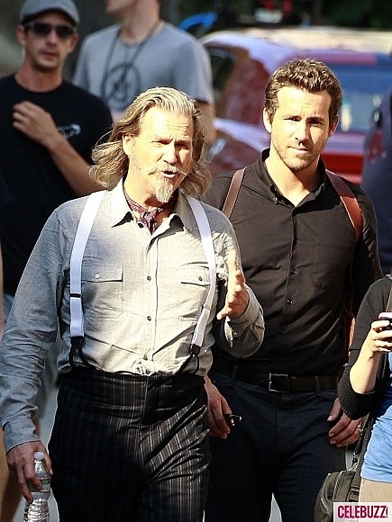 Jeff Bridges és Ryan Reynolds az R.I.P.D. forgatásán 01