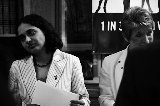 Dr. Aparna Cherla and Dr. Kathy LeMon. Photo Credit: Alex Crowder
