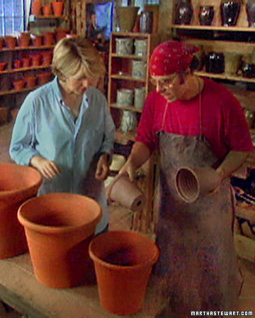 Visiting potter Guy Wolff and sharing his process for creating clay pots. (OAD: 6/28/2000)