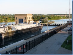 7995 St. Catharines - Welland Canals Centre at Lock 3 - Viewing Platform - Tug SPARTAN with barge SPARTAN II (a 407′ long tank barge) upbound 7995 St. Catharines - Welland Canals Centre at Lock 3 - Viewing Platform - Tug SPARTAN with barge SPARTAN II (a 407′ long tank barge) upbound