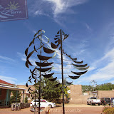 Esculturas que giram com o vento - Galeria de arte - Santa Fé, AZ
