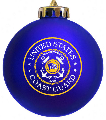 Coast Guard Custom Ornament designed and imprinted @ www.fundraisingornaments.com