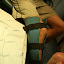 The leg, that basically won't straighten past this point...