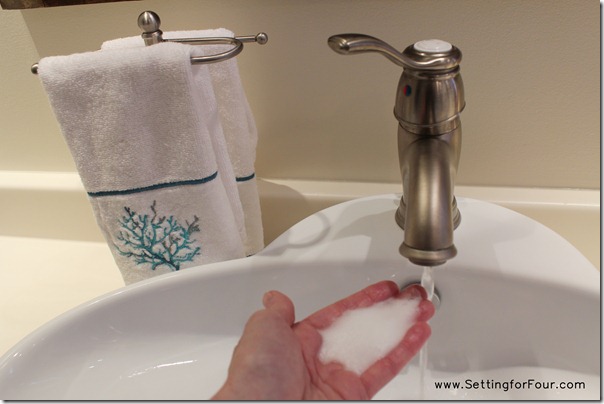 Toothbrush Cleaning Tip starts with Clean hands from Setting for Four #spinbrush #toohtbrush #cleaning #tip