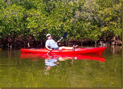 Jean heading in from out outing jean and dave in kayaks1