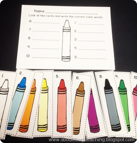 Doodle Bugs Teaching first grade rocks!: Color Words Unit