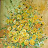 Kwiaty - Mandragora. Olej na płótnie; wymiary: 50x70cm