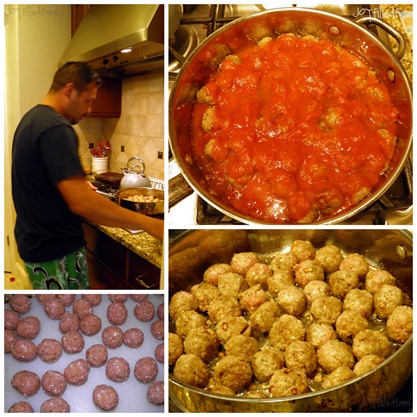 dad's Our Lady of Mount Carmel meatballs