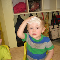 Toddlers Shaving Cream Fun!!