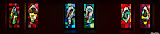 Symbols of 6 of the 12 apostles. Close-ups will follow. StainedWindows-0853.jpg