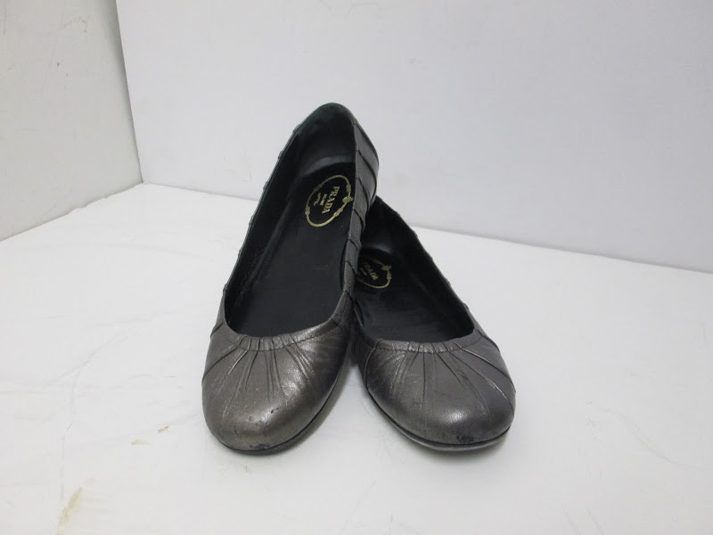 Prada Metallic Flats