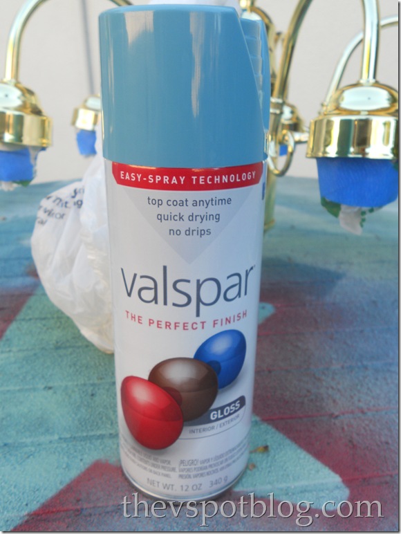 valspar, spray paint, mediterranean, blue