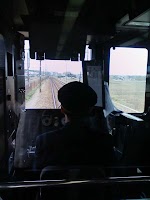 東海道線運転席