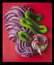 Purple Adornment 36 X 24in oil on canvas